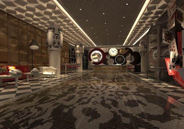 party bar ktv sauna design complete 06 Model 3D .c4d .max .obj .3ds .fbx .stl .blend 