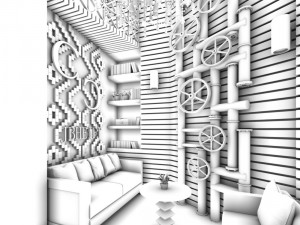 party bar ktv sauna design complete 10 3D Model
