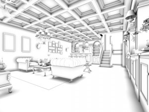 european-style living room design 28 3Dモデル