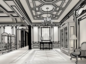 european-style living room design 29 Modelo 3D