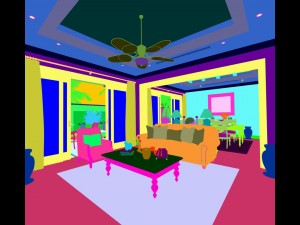 european-style living room design 30 Modello 3D