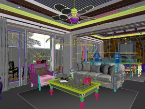 european-style living room design 30 Modello 3D