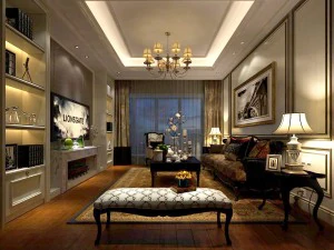 유럽식 거실 디자인 31 3D 모델