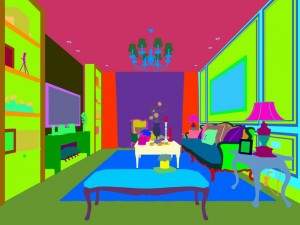 european-style living room design 31 Model 3D