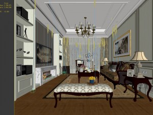 european-style living room design 31 Model 3D