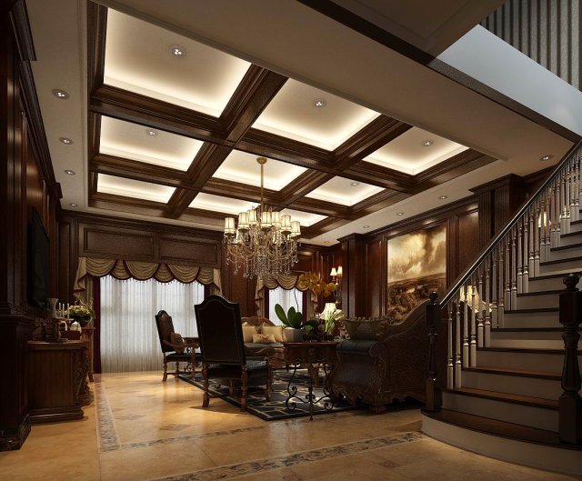 european-style living room design 32 Modelo 3D .c4d .max .obj .3ds .fbx .stl .blend 