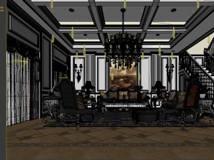 european-style living room design 32 Modelo 3D