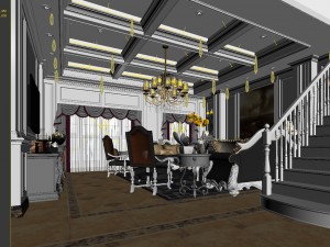 european-style living room design 32 Modelo 3D