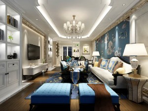 european-style living room design 34 3D मॉडल