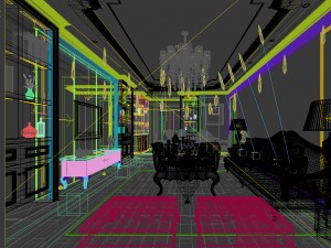 european-style living room design 34 Modello 3D