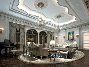 european-style living room design 36 3D Model