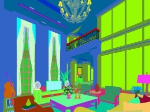 european-style living room design 37 Modello 3D