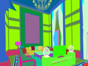 european-style living room design 37 Modello 3D