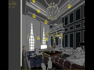 european-style living room design 37 Modello 3D