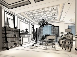 european-style living room design 38 3D Model