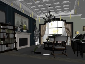 european-style living room design 38 3D Model