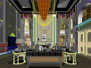 european-style living room design 40 3D Model