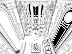 european-style living room design 41 3D Model