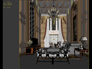 european-style living room design 41 3D Model