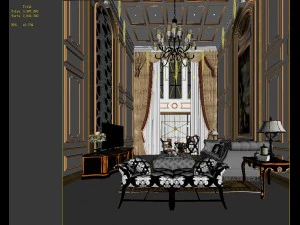 european-style living room design 41 3D Model