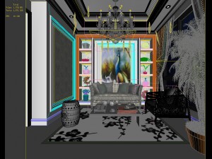 european-style living room design 42 Model 3D