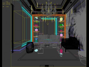 european-style living room design 42 Model 3D