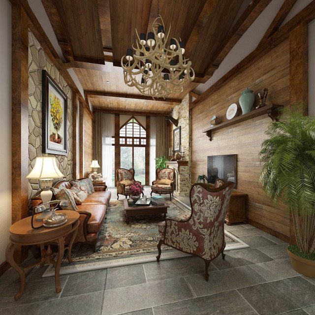european-style living room design 43 3D मॉडल .c4d .max .obj .3ds .fbx .stl .blend