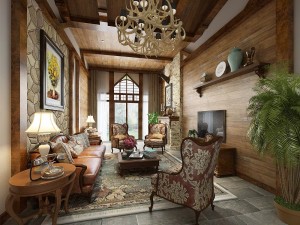 european-style living room design 43 3D Model