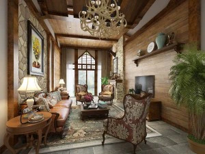 design de sala de estar em estilo europeu 43 Modelo 3D