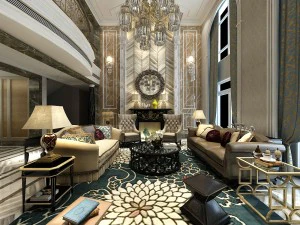 design del soggiorno in stile europeo 44 Modello 3D