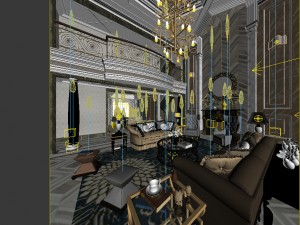 european-style living room design 44 3D Model