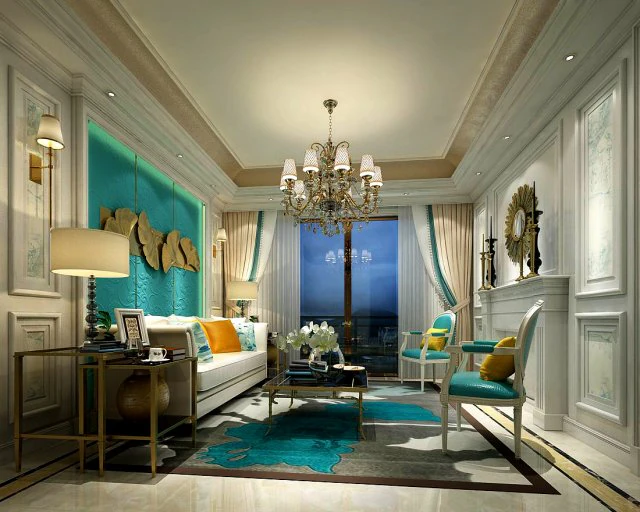 european-style living room design 45 3D Model .c4d .max .obj .3ds .fbx .stl .blend