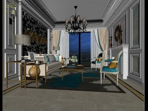 european-style living room design 45 3D Model