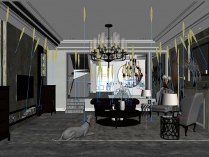 european-style living room design 46 3D Model