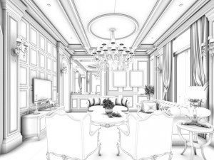 european-style living room design 47 3D Модель