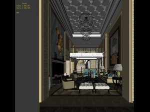 european-style living room design 48 3D Model