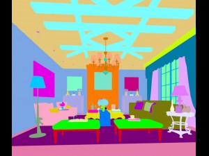 european-style living room design 49 Modello 3D