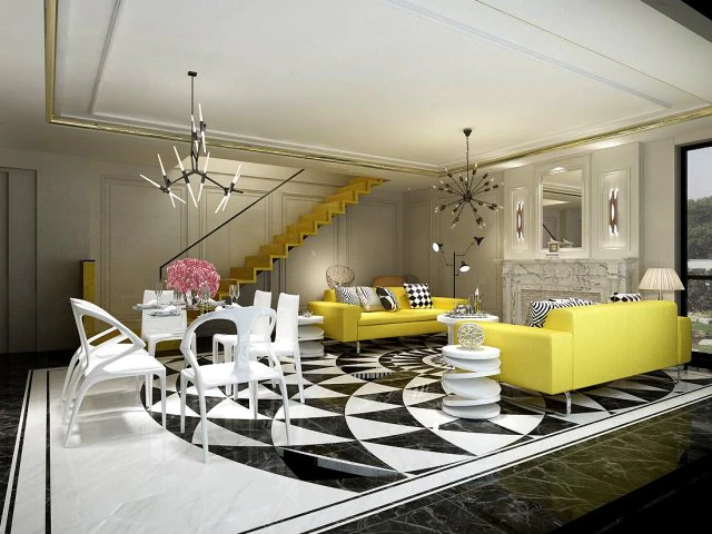 european-style living room design 51 3D Model .c4d .max .obj .3ds .fbx .stl .blend 