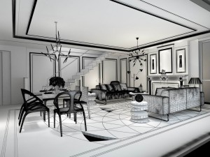 european-style living room design 51 3D Modell