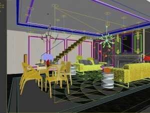 european-style living room design 51 3D Modell