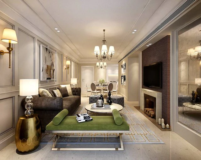 european-style living room design 52 3D Model .c4d .max .obj .3ds .fbx .stl .blend 