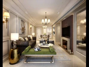 design del soggiorno in stile europeo 52 Modello 3D