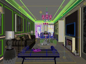 european-style living room design 52 3D Model