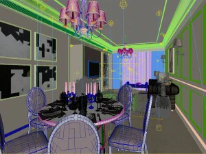 european-style living room design 52 3D Model