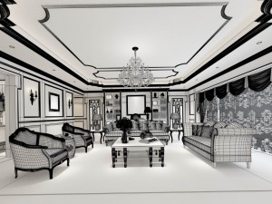 european-style living room design 54 3D 모델