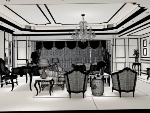 european-style living room design 54 3D 모델