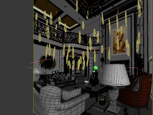 european-style living room design 55 3D 模型