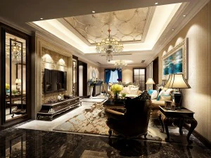 design del soggiorno in stile europeo 59 Modello 3D