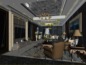 european-style living room design 59 Modèle 3D