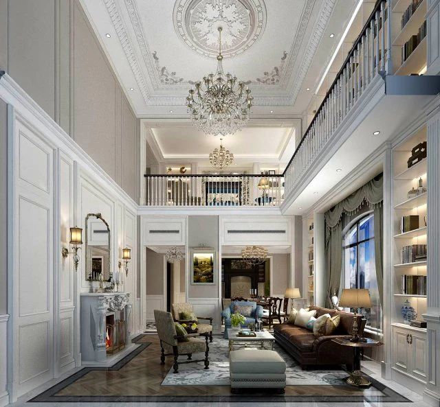 european-style living room design 61 3D Model .c4d .max .obj .3ds .fbx .stl .blend 